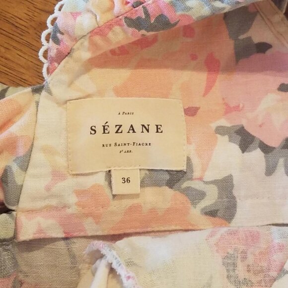 Sézane Sustainable Botanical Blouse Bundle with Tote - Picture 3 of 8